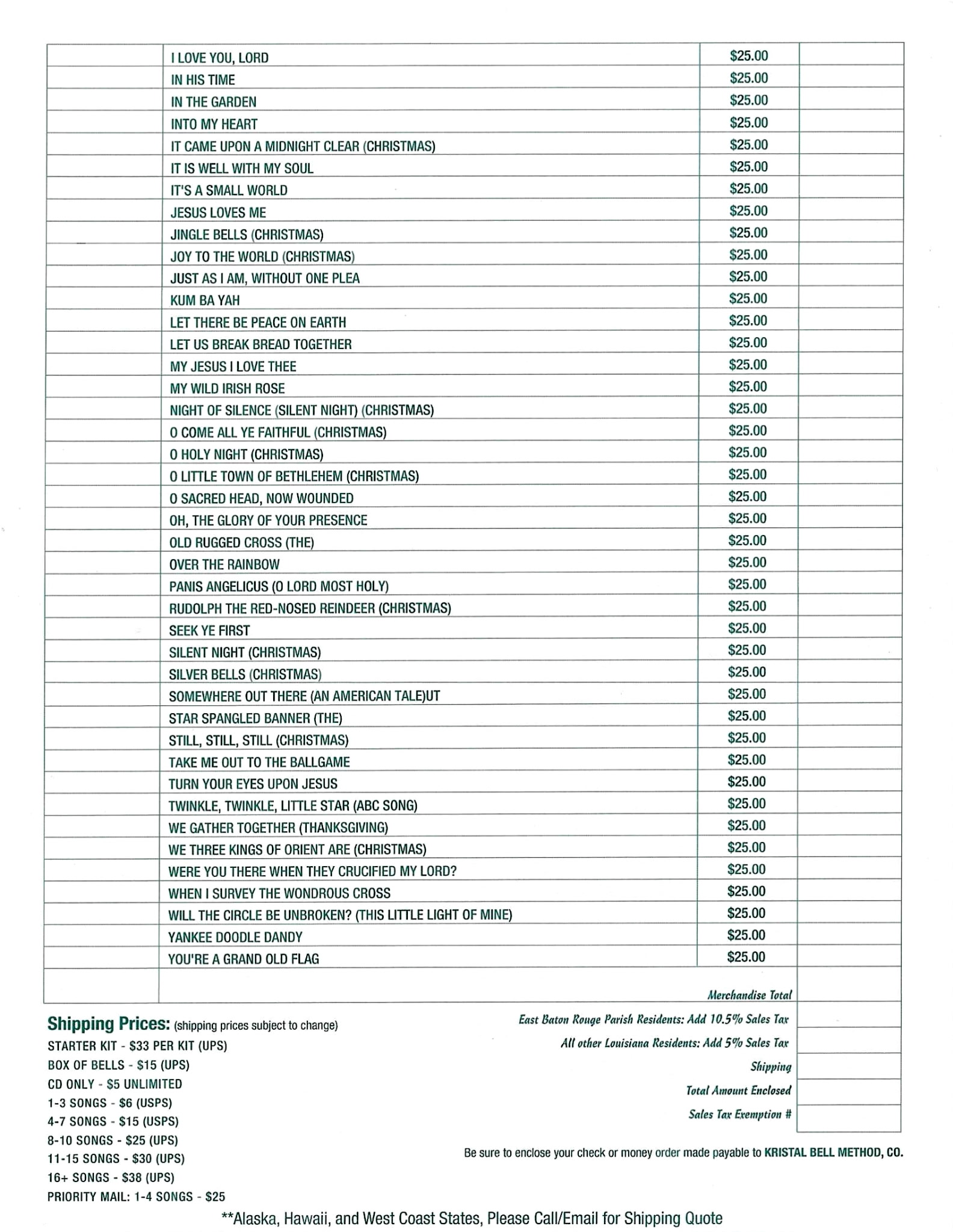Purchase Handbell Songs
